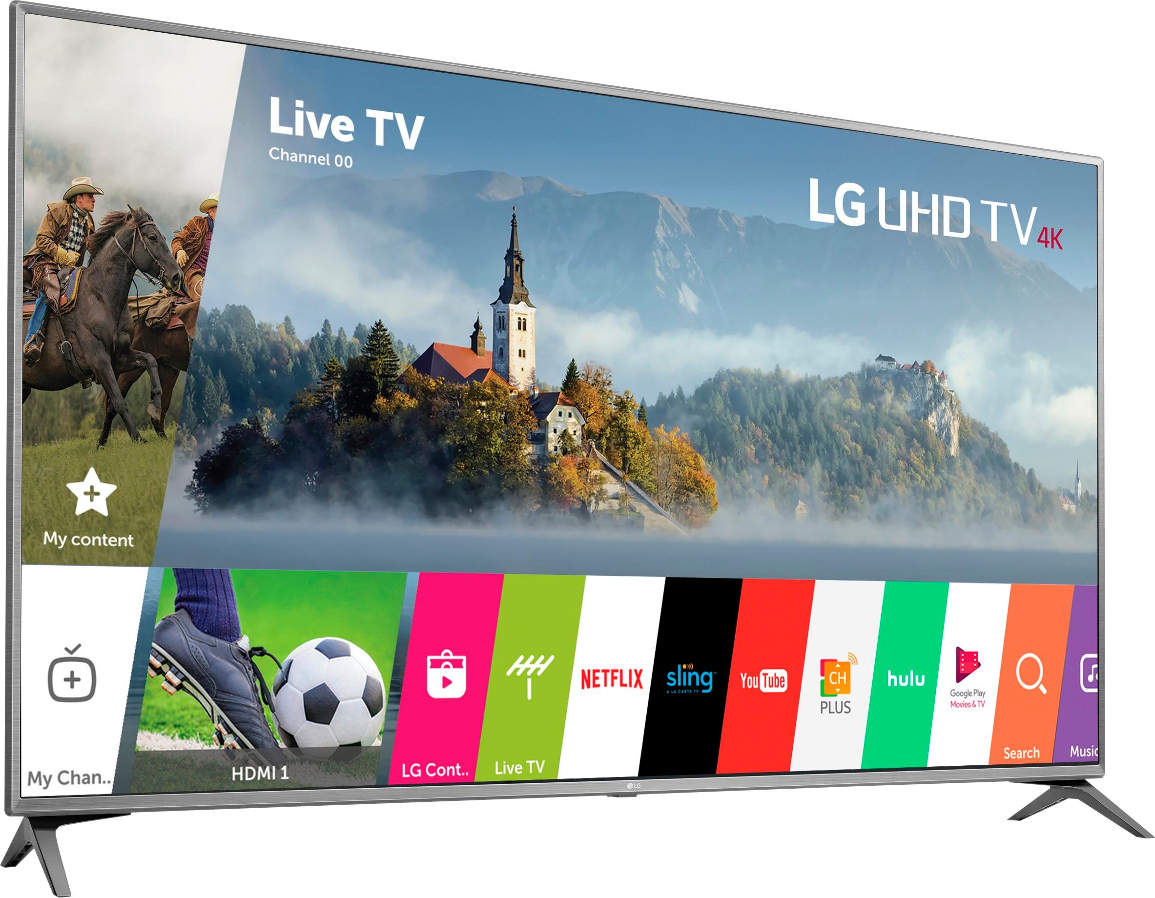 Best Buy Lg 75 Class Led Uj6470 Series 2160p Smart 4k Uhd Tv With Hdr