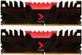 Front Zoom. PNY - XLR8 Gaming 16GB (2x8GB)  3200MHz  DDR4 DRAM (PC4-25600) CL16 1.35V Dual Channel Desktop (DIMM) Memory Kit - Red.