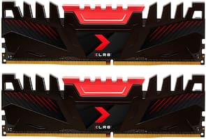 PNY - Anarchy-X 16GB (2PK 8GB) 3.2GHz DDR4 Desktop Memory - Red - Front_Zoom