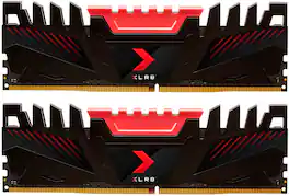 PNY - XLR8 Gaming 16GB (2x8GB) 3200MHz DDR4 DRAM (PC4-25600) CL16 1.35V Dual Channel UDIMM Desktop Memory Kit - Red