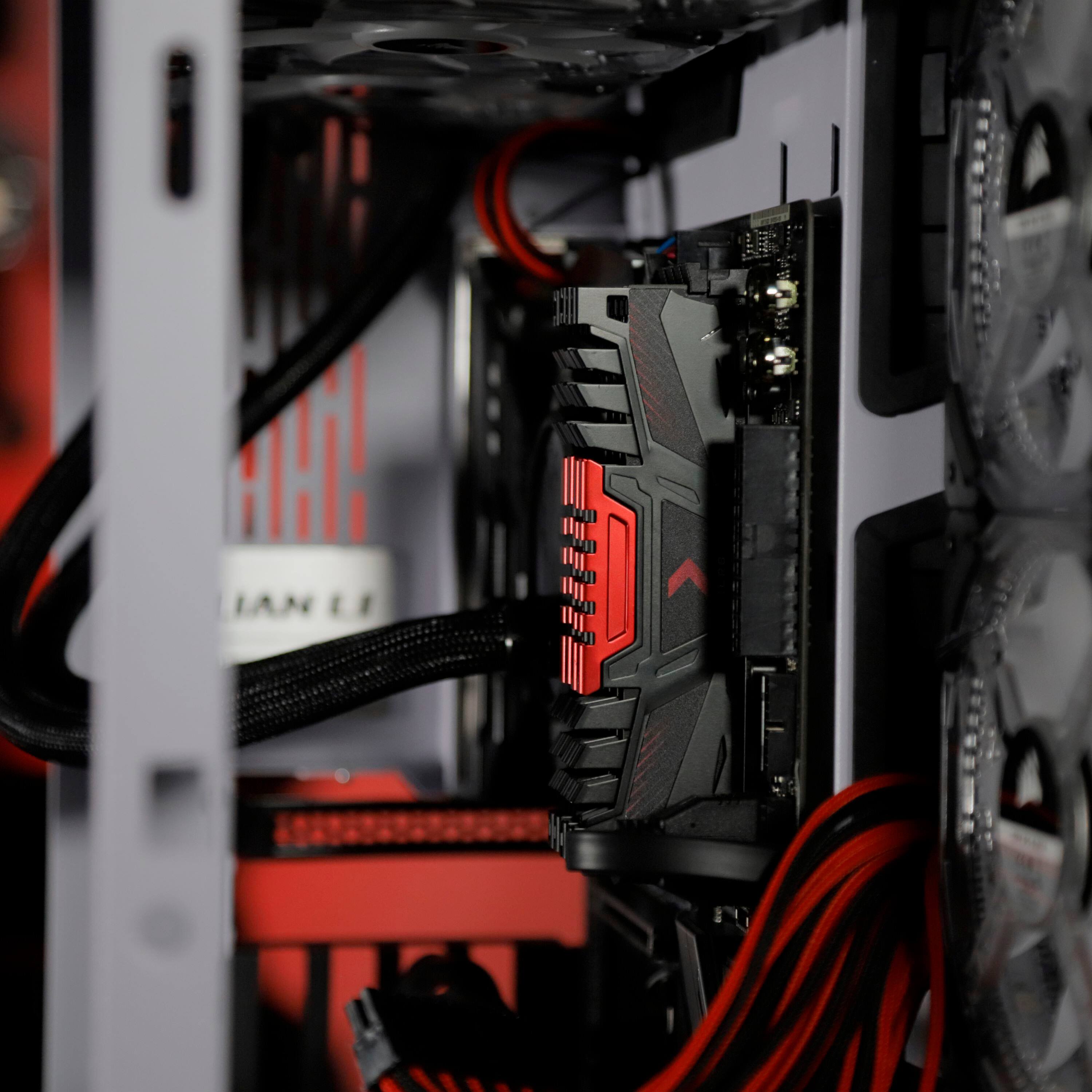 Alt View 14. PNY - PNY XLR8 Gaming 16GB (2x8GB) 3200MHz DDR4 DRAM (PC4-25600) CL16 1.35V Dual Channel UDIMM Desktop Memory Kit - Red.