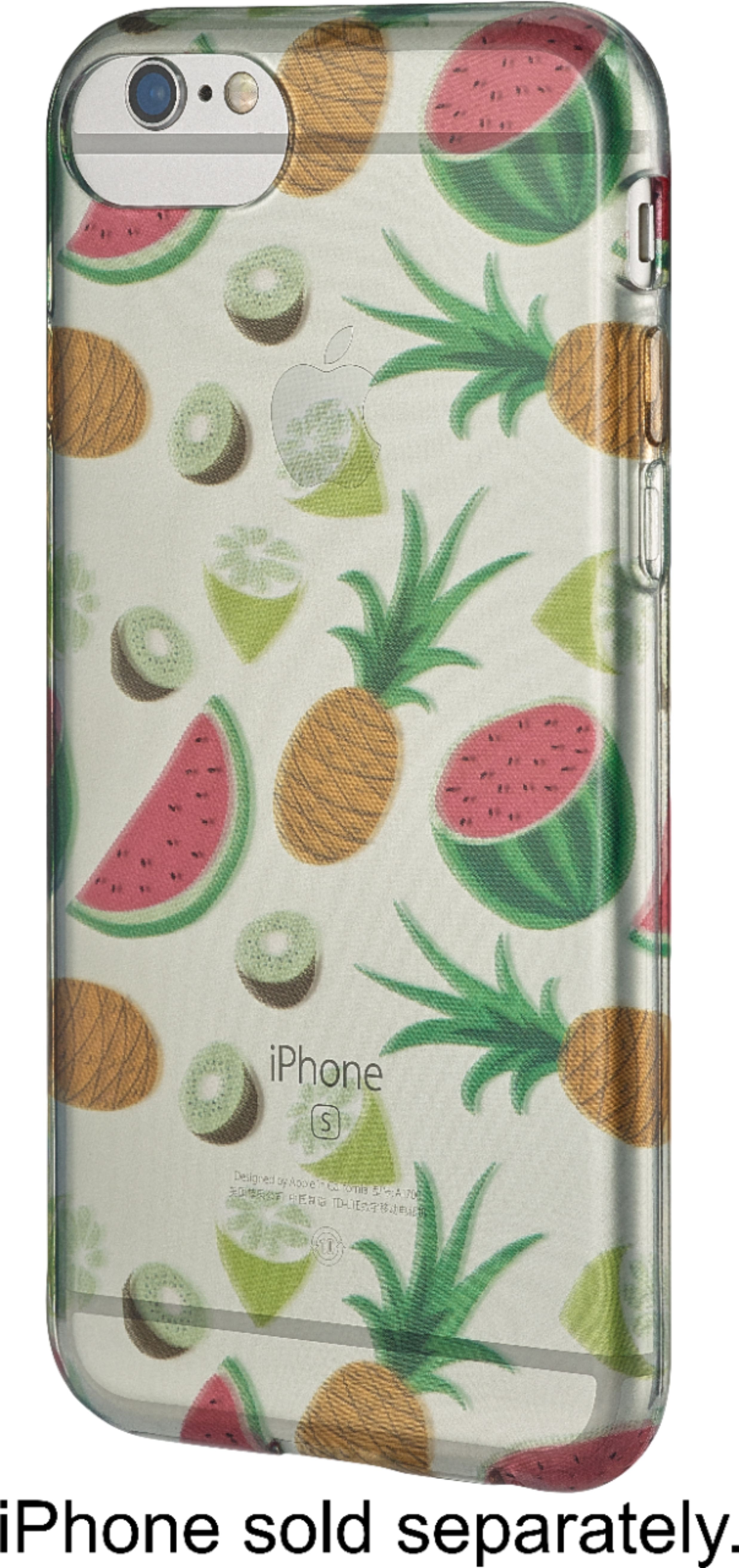 Front. Dynex™ - Soft Shell Case for Apple® iPhone® 6s, 7, and 8 - Fruity.