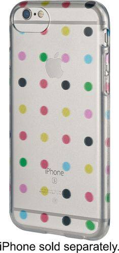 Dynex™ - Soft Shell Case for Apple® iPhone® 6s and 7 - Candy Dots - Larger Front