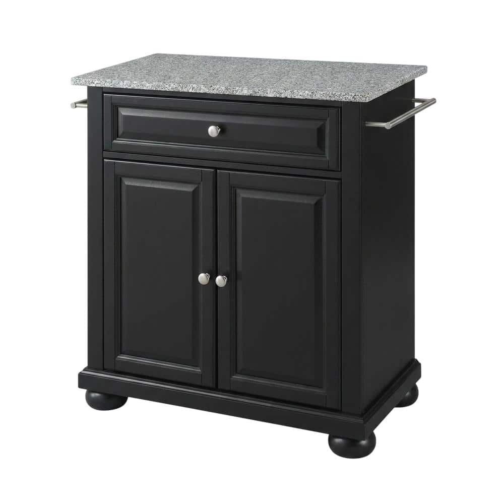Crosley Furniture - Alexandria Granite Top Portable Kitchen Island/Cart - Black price history on PriceWatchPro