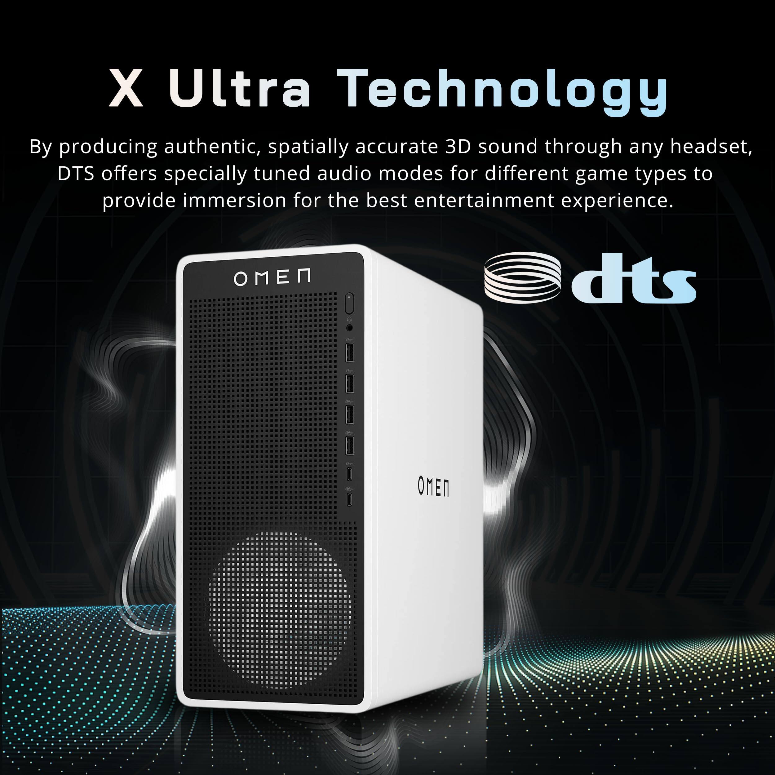 X Ultra Technology  
By producing authentic, spatially accurate 3D sound through any headset, DTS offers specially tuned audio modes for different game types to provide immersion for the best entertainment experience.
