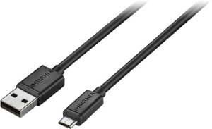Insignia™ - 10' Micro USB Charge-and-Sync Cable - Black - Front_Zoom