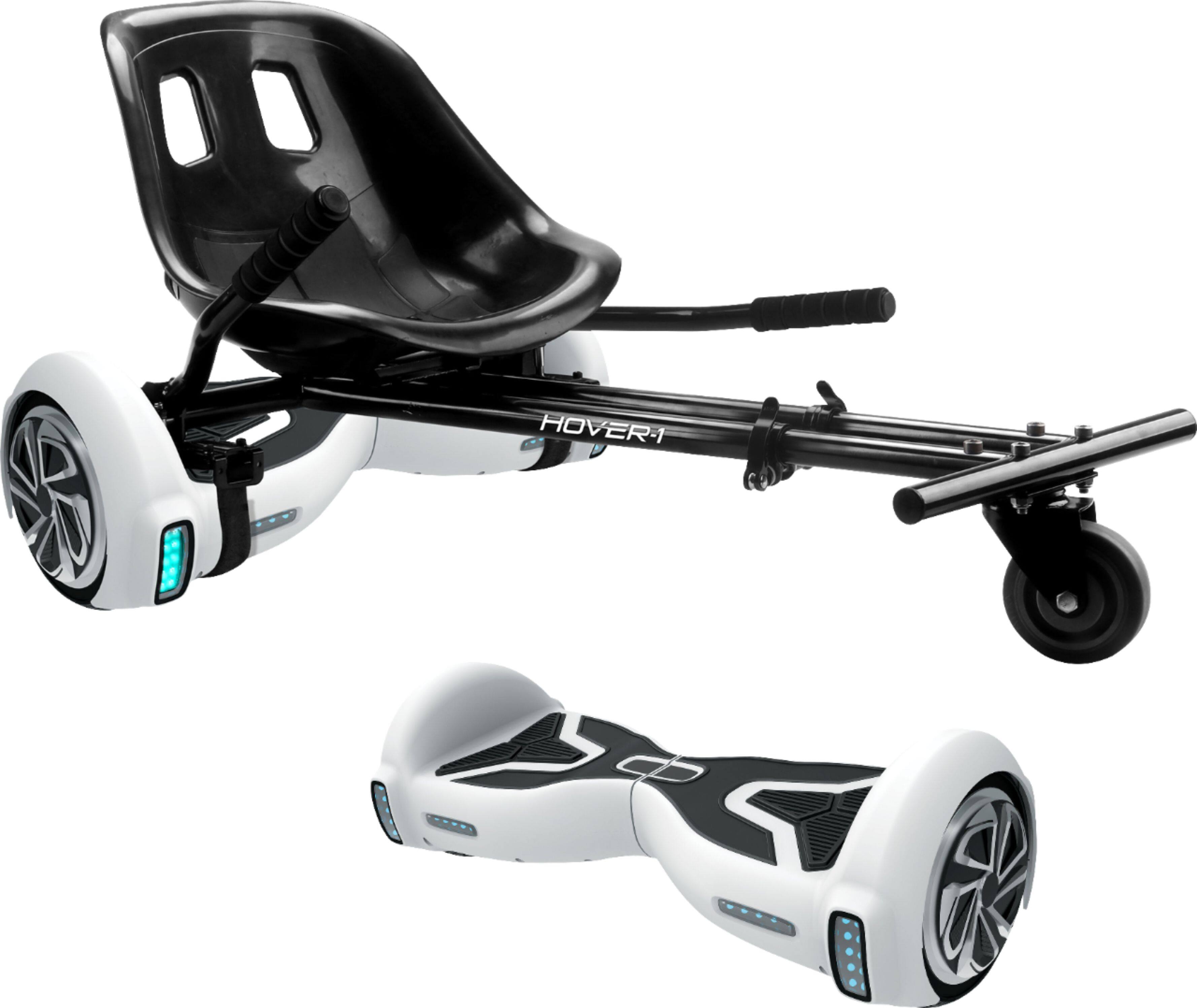Angle. Hover-1 - Buggy Self-Balancing Scooter Attachment - Black.