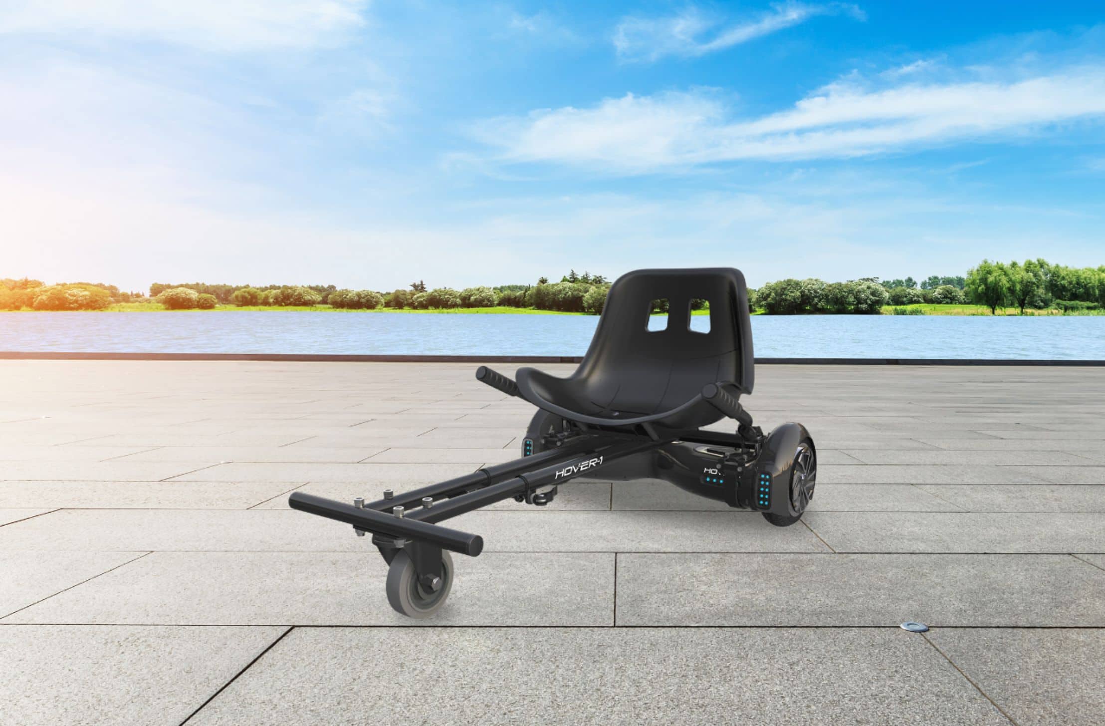 Alt View 19. Hover-1 - Buggy Self-Balancing Scooter Attachment - Black.