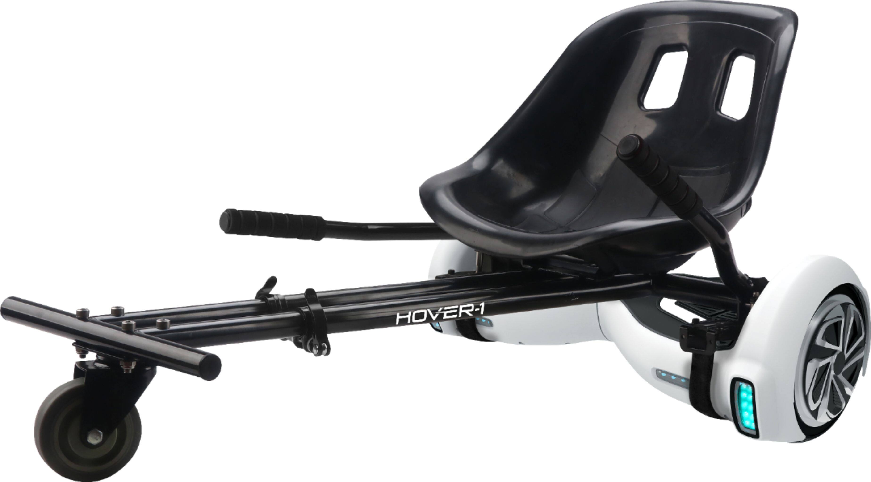 Left. Hover-1 - Buggy Self-Balancing Scooter Attachment - Black.