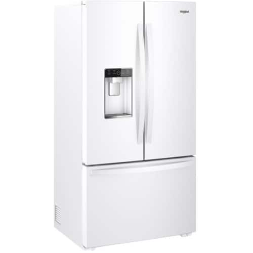 Whirlpool 23 8 Cu Ft French Door Counter Depth Refrigerator White   5879303 Sa 