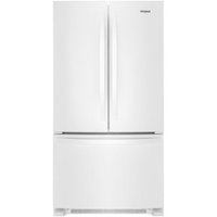 Whirlpool - 25.2 Cu. Ft. French Door Refrigerator with Internal Water Dispenser - White - Front_Zoom