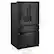 Alt View 2. Whirlpool - 25 cu. ft. French Door Refrigerator with External Ice and Water Dispenser - Black.