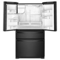 Angle Zoom. Whirlpool - 25 cu. ft. French Door Refrigerator with External Ice and Water Dispenser - Black.