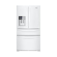 Whirlpool - 25 cu. ft. French Door Refrigerator with External Ice and Water Dispenser - White - Front_Zoom