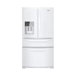 Whirlpool 24 5 Cu Ft 4 Door French Door Refrigerator White