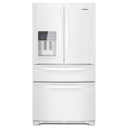Whirlpool - 25 cu. ft. French Door Refrigerator with External Ice and Water Dispenser - White