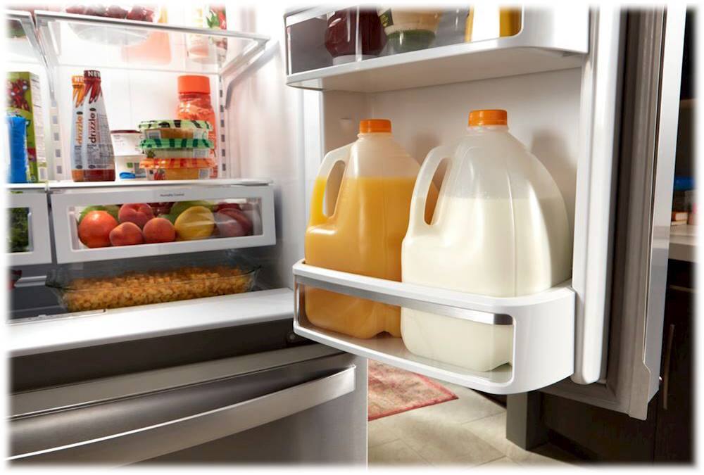 Alt View 5. Whirlpool - 25 cu. ft. French Door Refrigerator with External Ice and Water Dispenser - White.