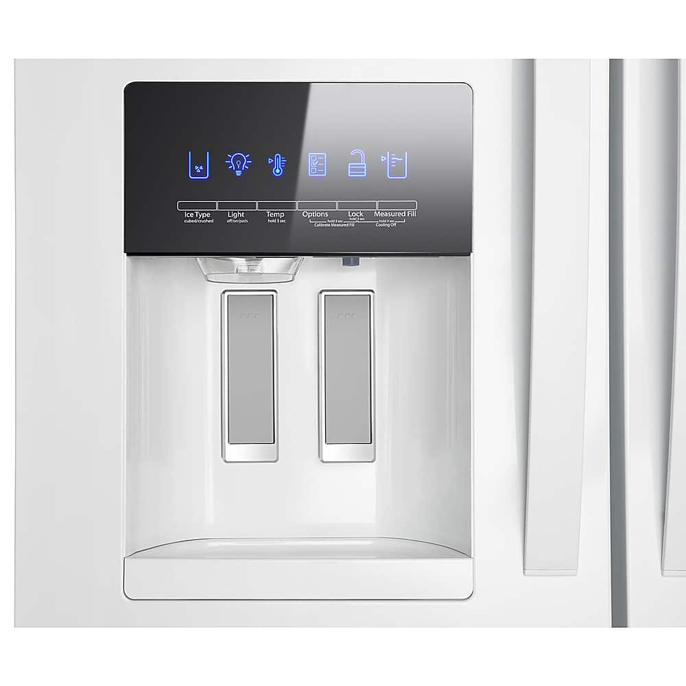 Alt View 3. Whirlpool - 25 cu. ft. French Door Refrigerator with External Ice and Water Dispenser - White.