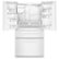 Angle. Whirlpool - 25 cu. ft. French Door Refrigerator with External Ice and Water Dispenser - White.