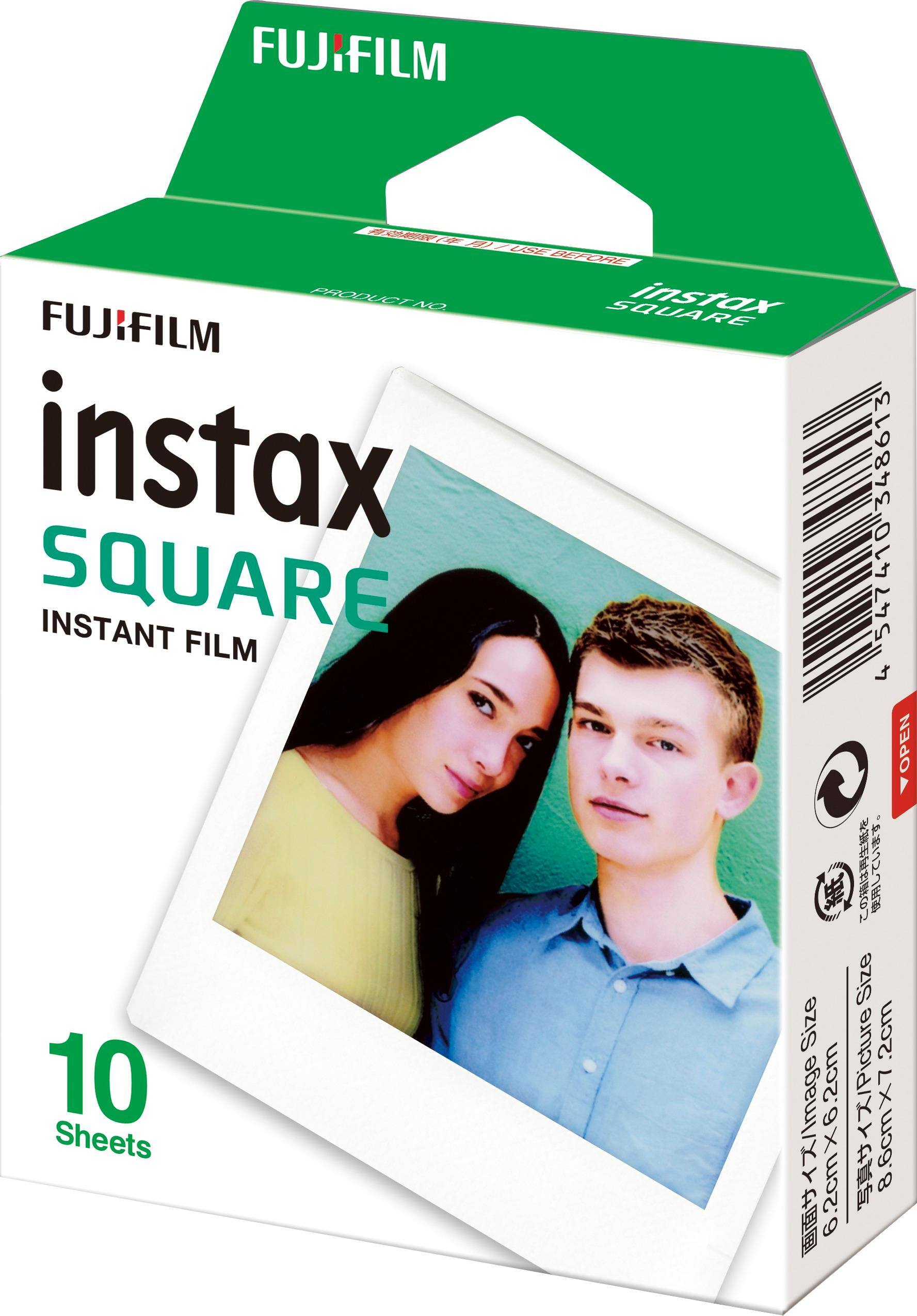 Left. Fujifilm - instax SQUARE Film (10 Sheets) - White.