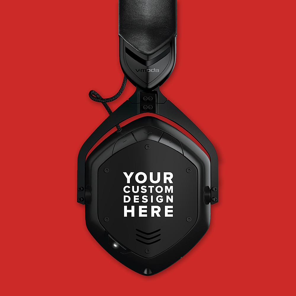 Left View: V-MODA - Crossfade 2 Wireless Customizable Over-the-Ear Headphones - Rose Gold