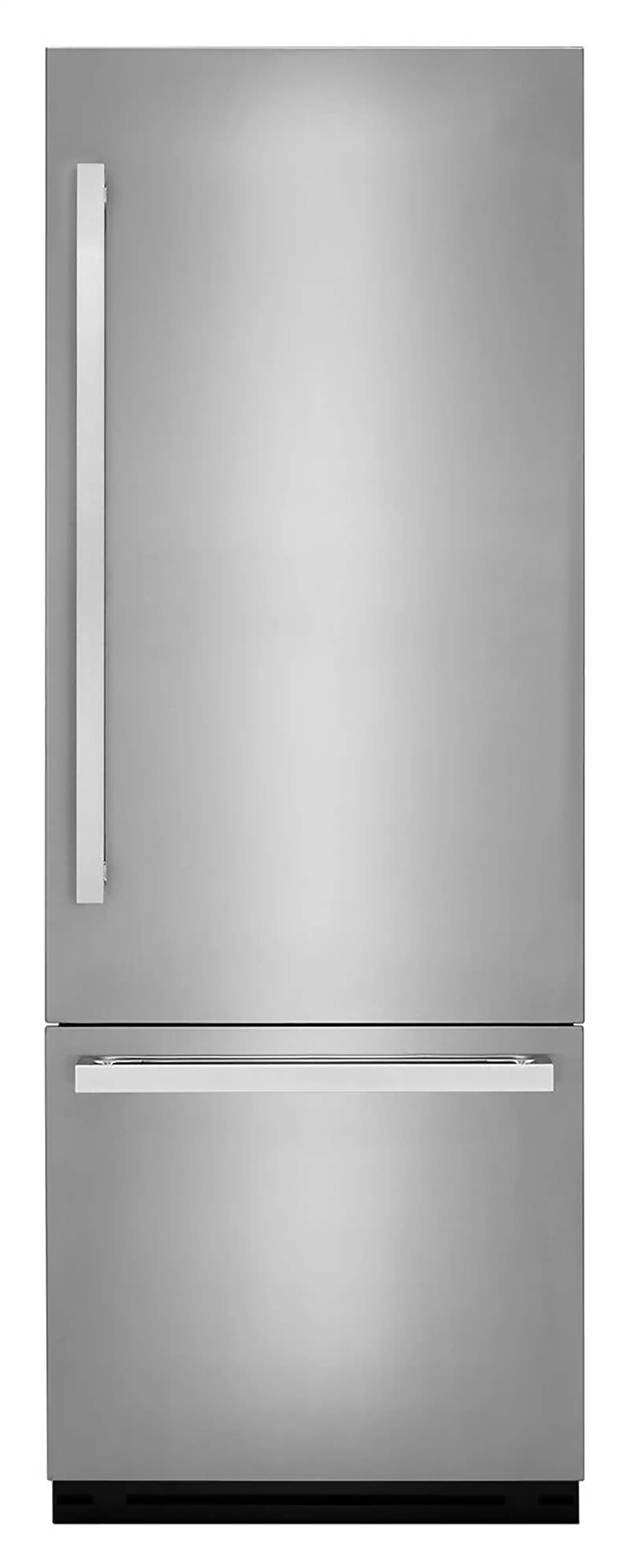 Front. JennAir - 16.27 Cu. Ft. Bottom-Freezer Refrigerator with Daring Obsidian Finish Interior - Panel Ready.