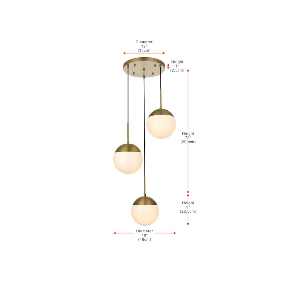 Living District - Eclipse 18 Inch Pendant Frosted White Shade in Satin Gold - Satin Gold And Frosted White price history on PriceWatchPro