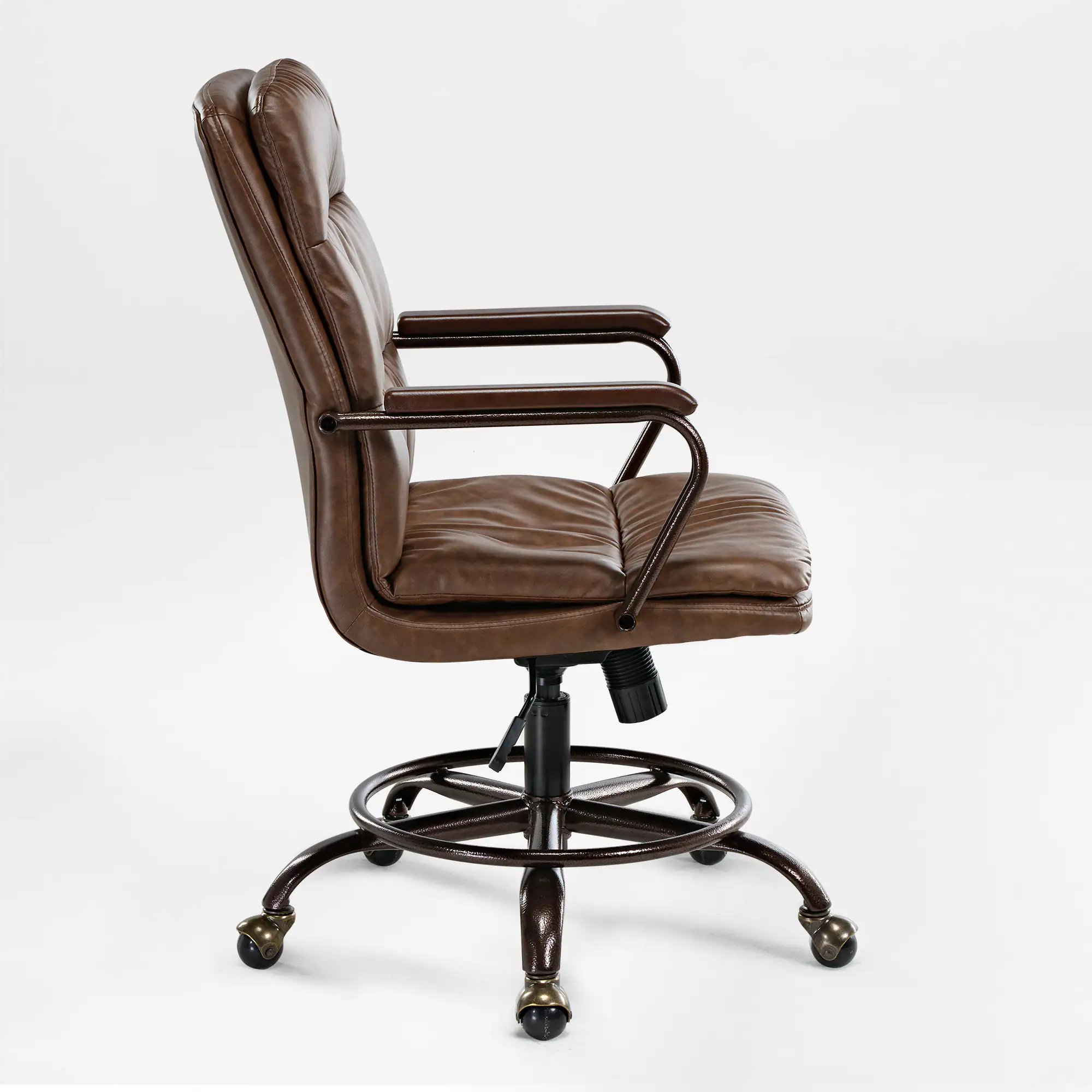 Alt View 7. Eureka Ergonomic - PU Leather Ergonomic Office Chair with Lumbar Support & Bakc Support - Brown.