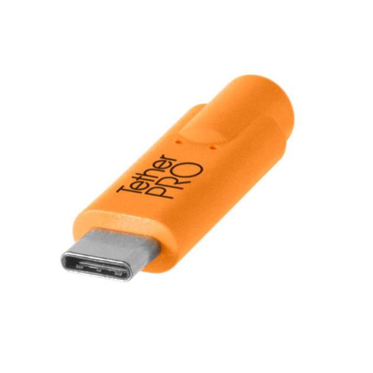Alt View 2. Tether Tools - Tether Tools TetherPro USB to USB-C Cable, 15', Orange - Orange.