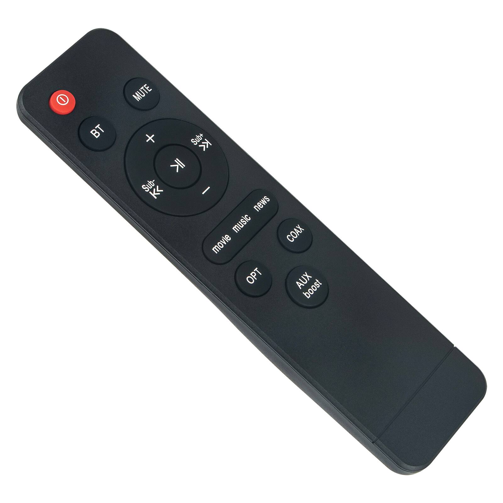 I MUTE BT + Sub+ K<  Sub-  I news music movie OPT COAX AUX boost