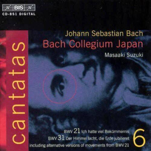 BIS CD-851 DIGITAL

Johann Sebastian Bach  
Bach Collegium Japan  
Masaaki Suzuki

Cantatas

BWV 21 Ich hatte viel Bekümmernis  
BWV 31 Der Himmel lacht, die Erde jubiliert  
including alternative versions of movements from BWV 21