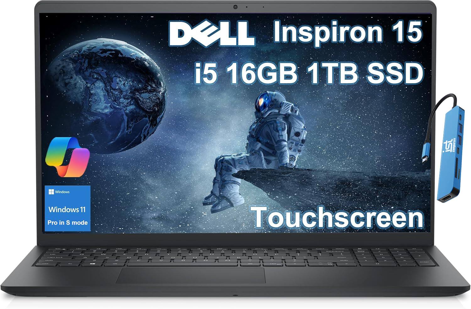 DELL Inspiron 15
i5 16GB 1TB SSD
Touchscreen
Windows 11 Pro in S mode