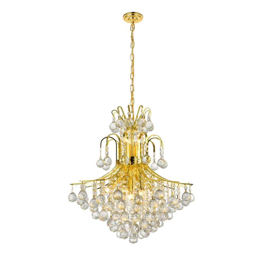 Elegant Lighting - Toureg 11 light Chandelier Clear Royal Cut Crystal - Gold price history on PriceWatchPro