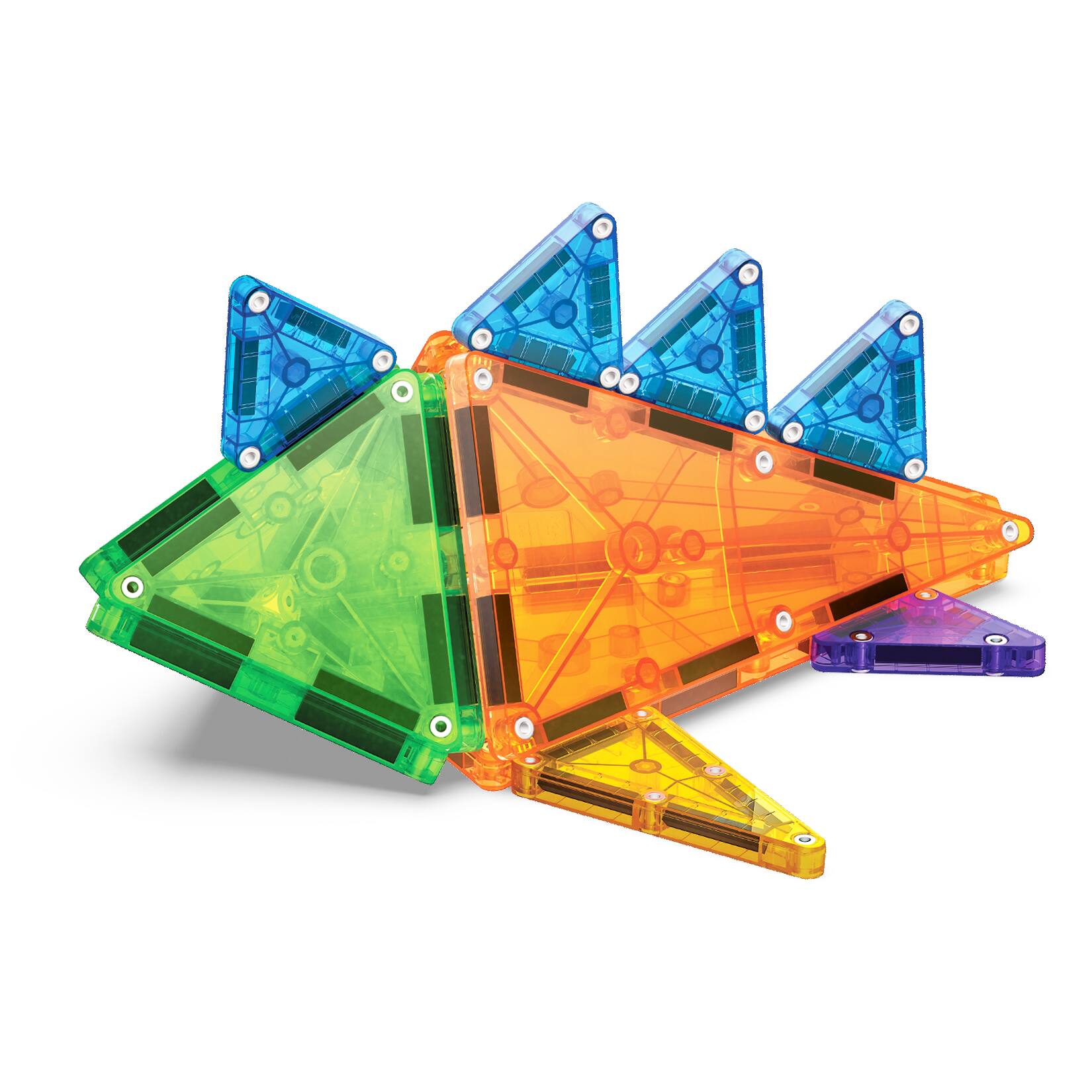 Alt View 1. Magna-Tiles - Combo 46-Piece Magnetic Construction Set, THE ORIGINAL MAGNA-TILES.