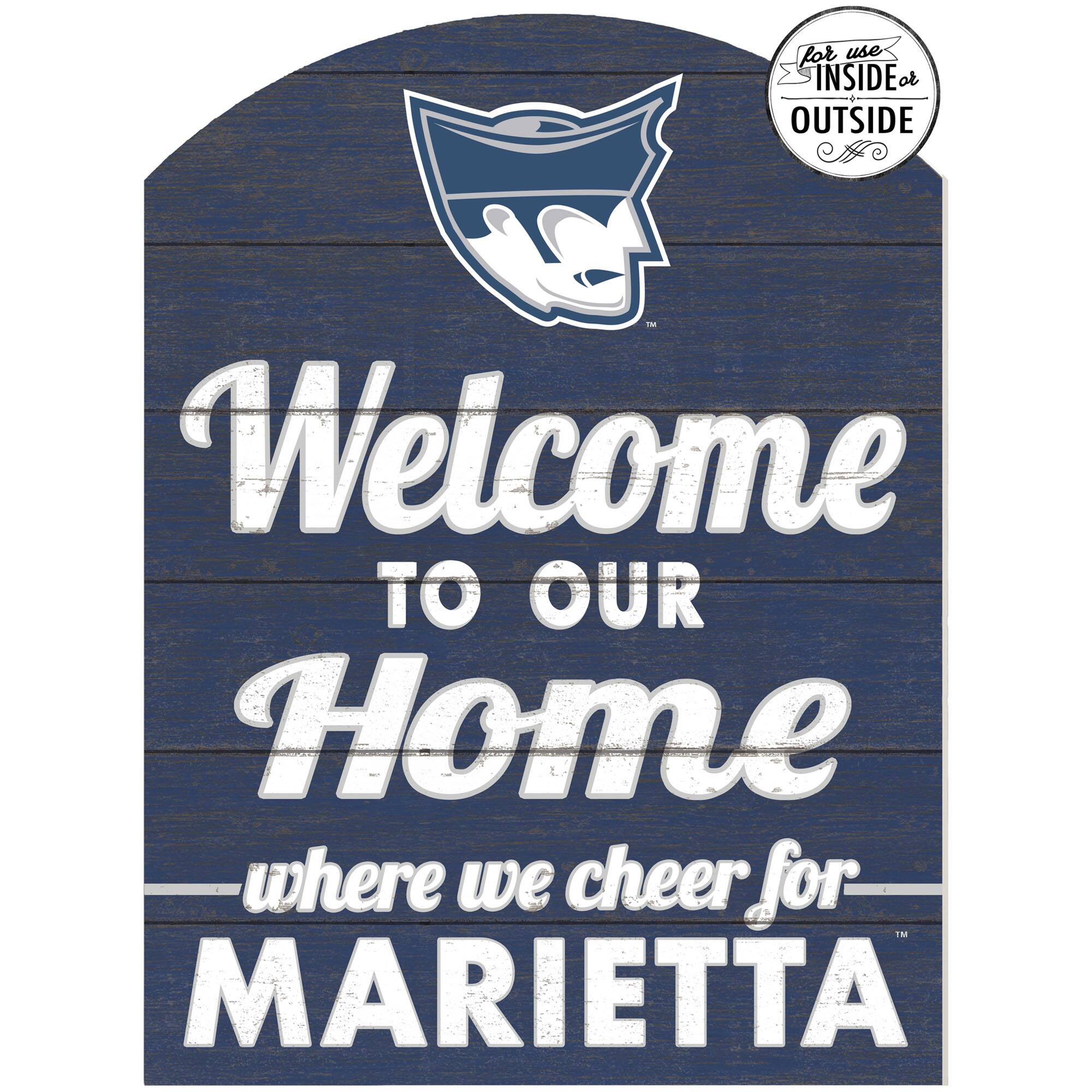 Marietta College Pioneers 16'' x 22'' Indoor/Outdoor Marquee Sign