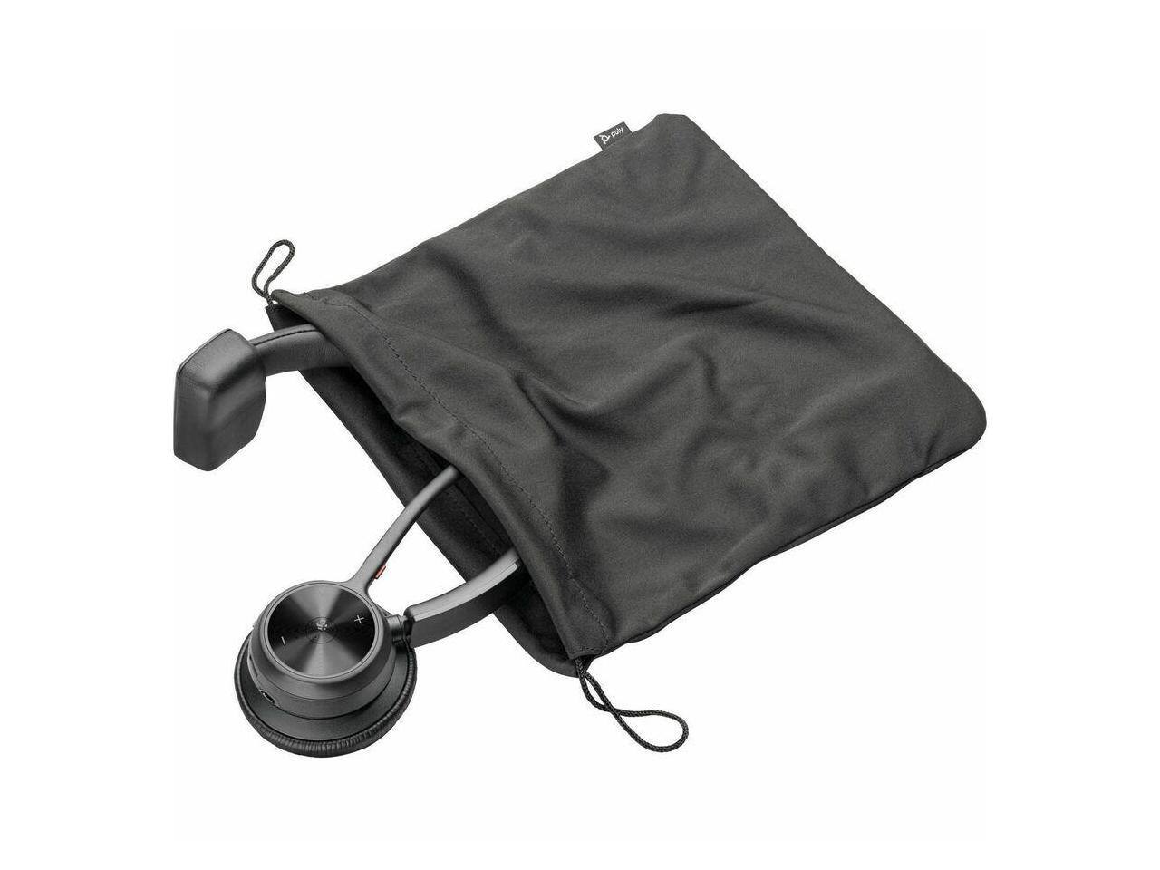 Alt View 5. HP - HP Poly Voyager 4310 Microsoft Teams Certified USB-A Headset +BT700 dongle (77Y91AA) - Black.