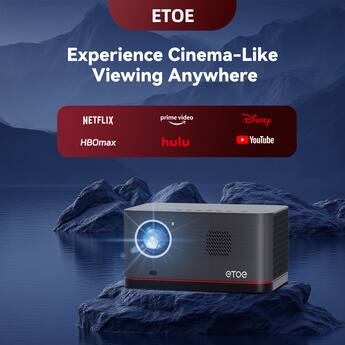 ETOE Whale Pro 1080p FHD Projector, 1500 ANSI, Android TV 11.0 ETOE Whale Pro 1080p FHD Projector, 1500 ANSI, Android TV 11.0