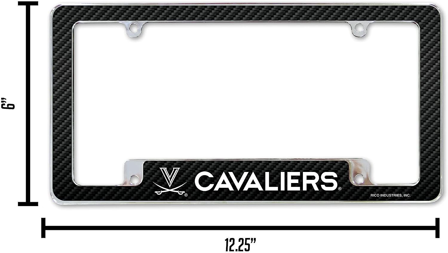 6" | V CAVALIERS  
3"  
RICO INDUSTRIES, INC.  
12.25"