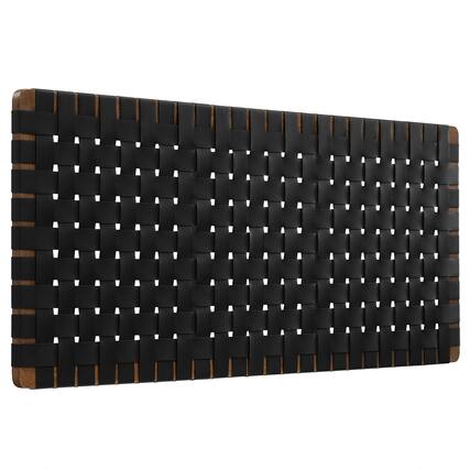 Front. Modway - Sparta Weave Vegan Leather Full Headboard by Modway - Black.
