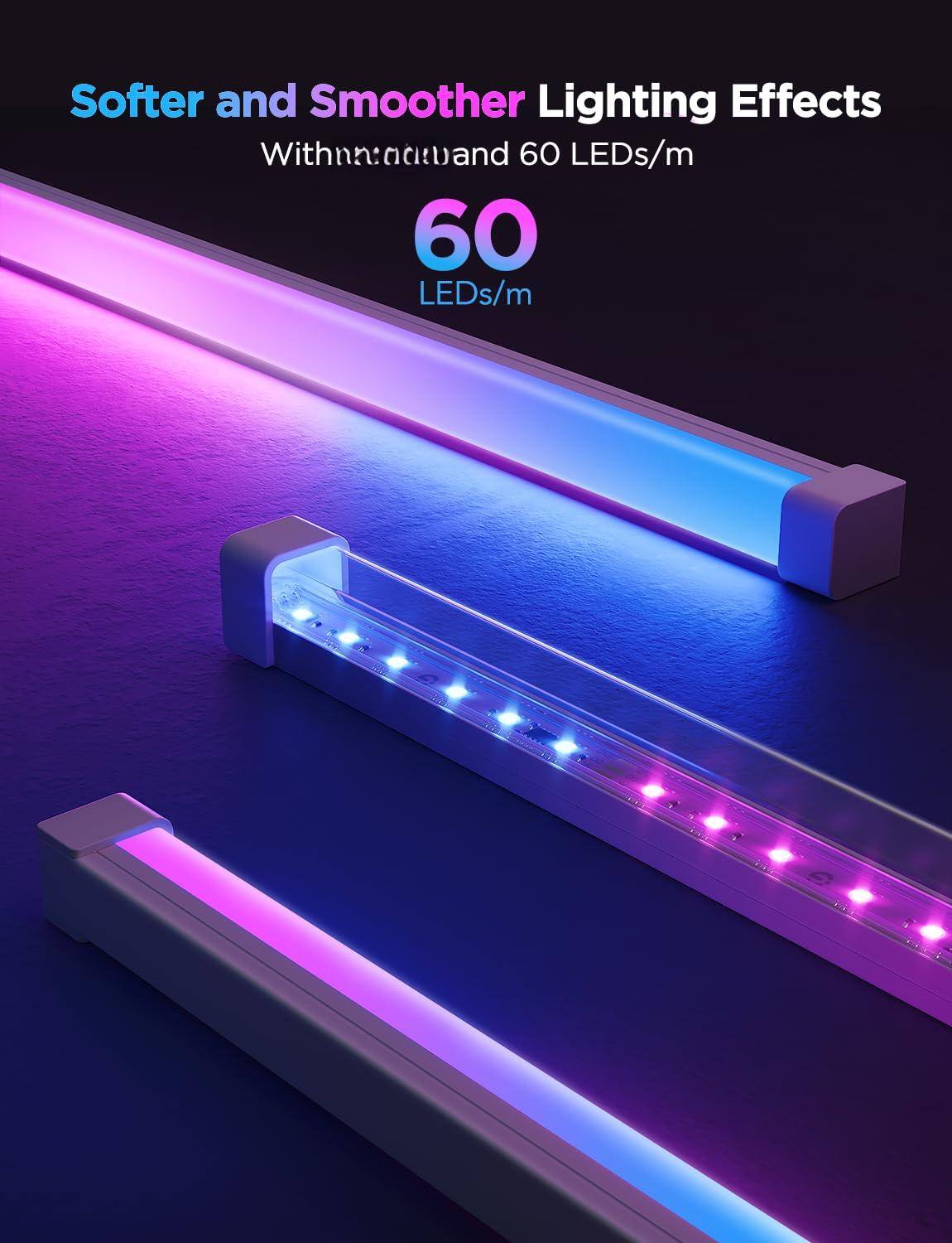 Softer and Smoother Lighting Effects  
With advanced 60 LEDs/m  
60 LEDs/m