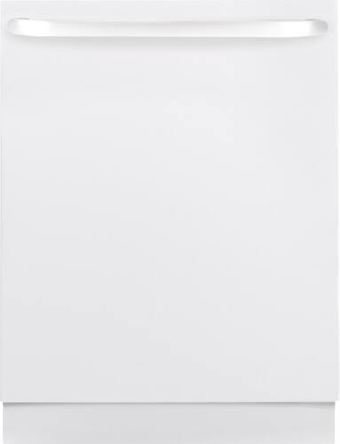 GE - 24&quot; Tall Tub Built-In Dishwasher with Stainless Steel Tub - White-on-White