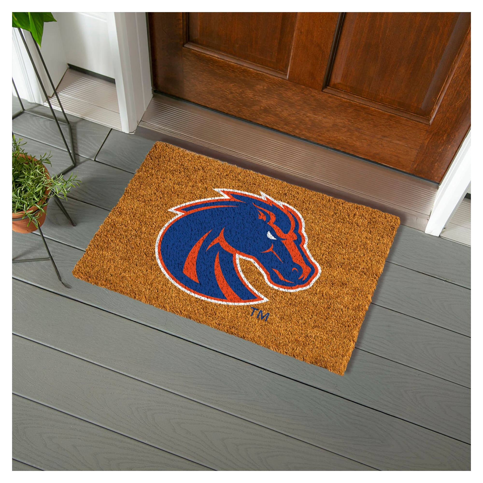 Alt View 1. Evergreen Enterprises - Boise State Broncos 28" x 16" Team Logo Outdoor Coir Mat - Multicolor.