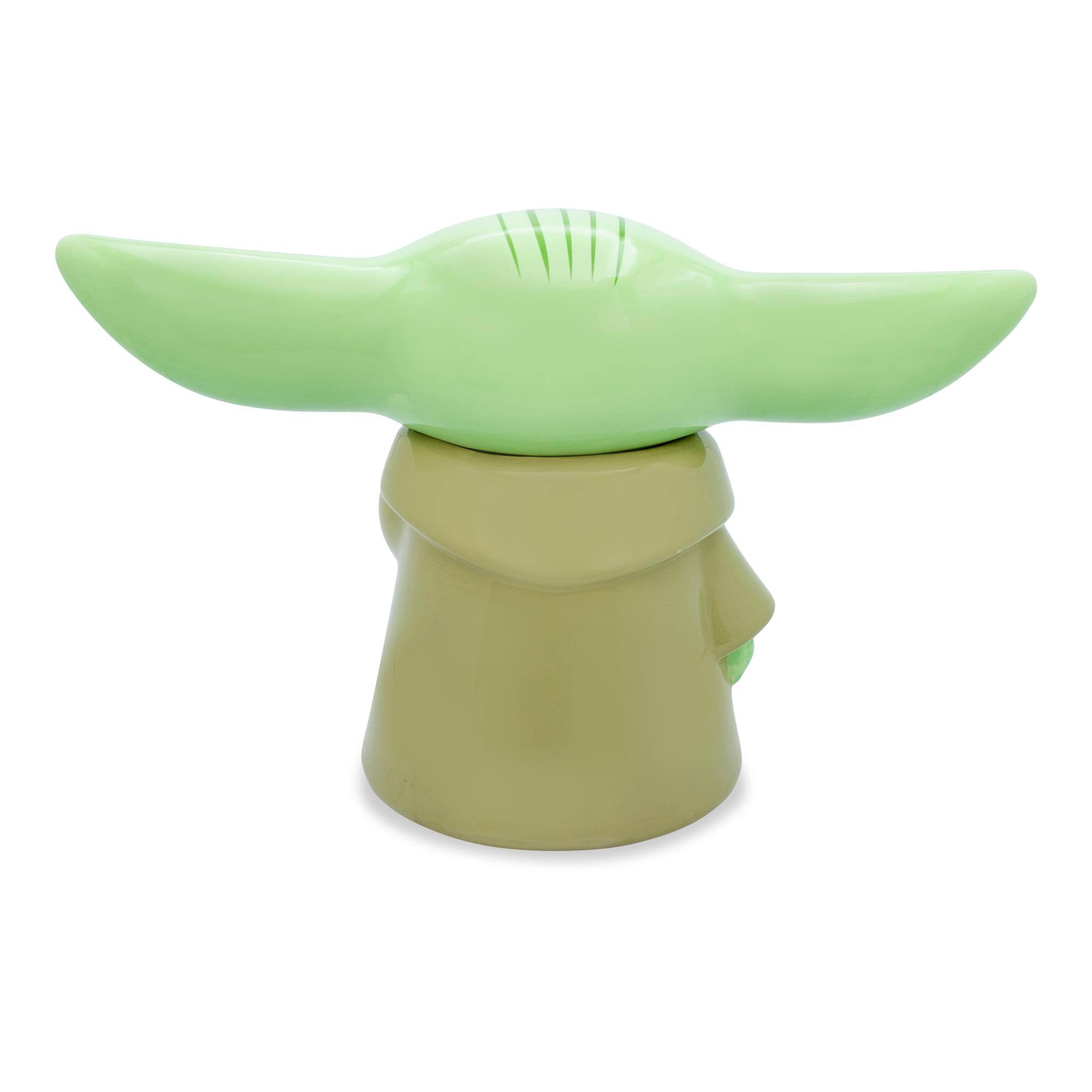 Alt View 2. Ukonic - Star Wars: The Mandalorian Grogu Ceramic Cookie Jar Container | 13 Inches Tall - Green.
