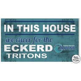 Jardine - Eckerd Tritons 11" x 20" Indoor/Outdoor In This House Sign - Green