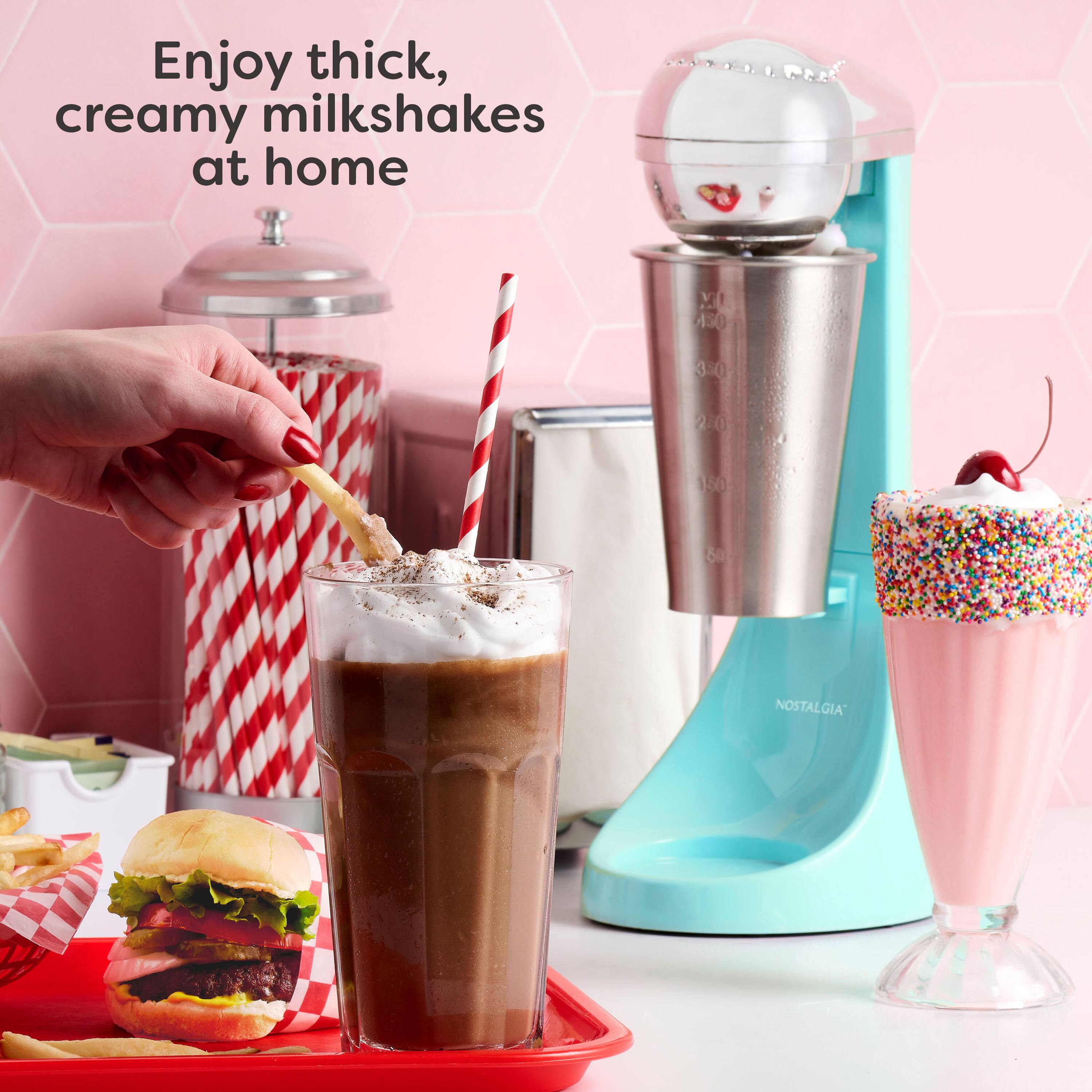 Enjoy thick, creamy milkshakes at home

XI 50 30 20 150 60 NOSTALGIA