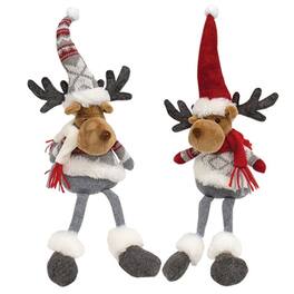 BreeBe - Stuffed Holiday Moose Shelf Sitter 2 Asstd - Multi