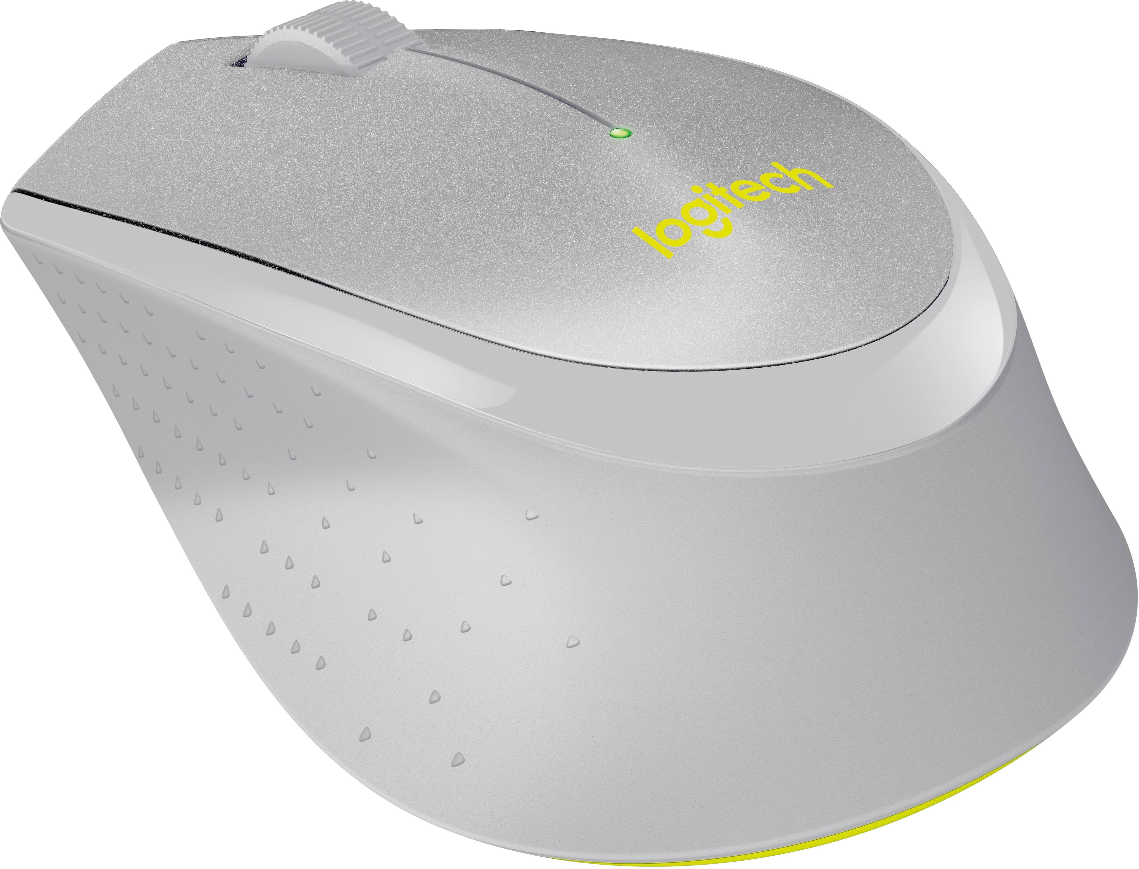 Alt View 11. Logitech - M330 SILENT Wireless Optical Mouse with Quiet Clicks - Gray.