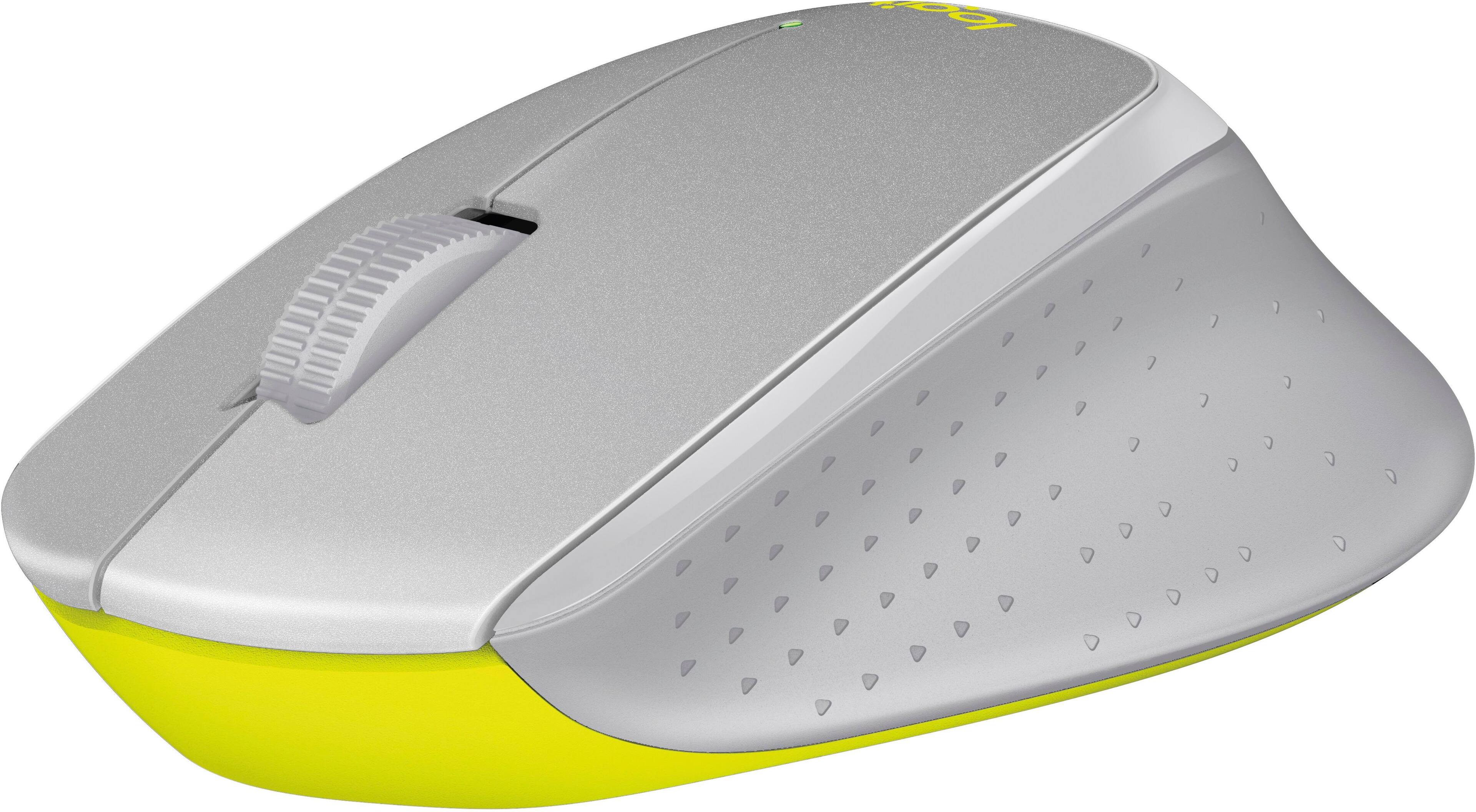 Alt View 12. Logitech - M330 SILENT Wireless Optical Mouse with Quiet Clicks - Gray.