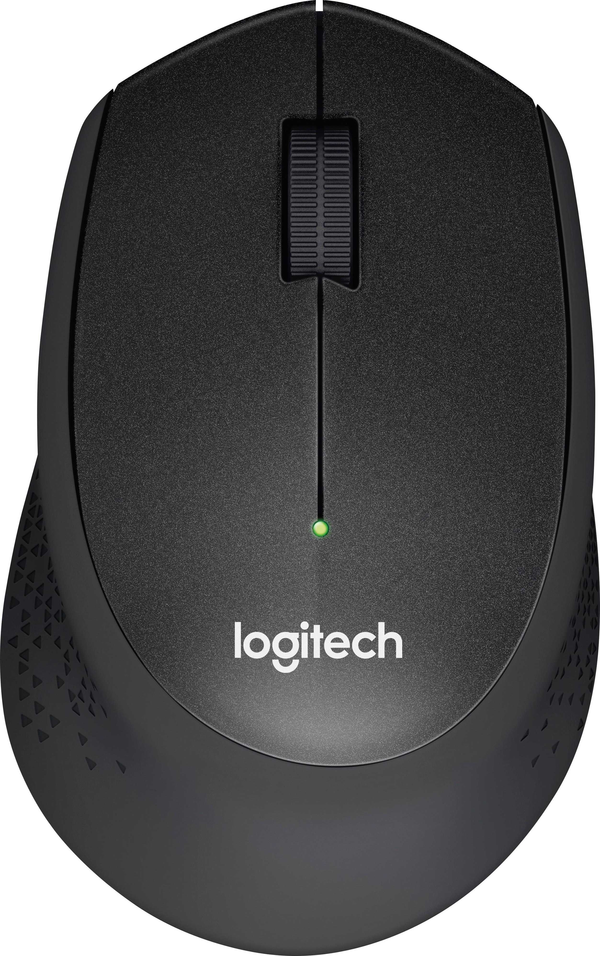 Logitech - M330 SILENT PLUS Wireless Optical Mouse with USB Nano Receiver - Black