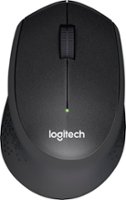 Logitech - M330 SILENT Wireless Optical Mouse with Quiet Clicks - Black - Front_Zoom